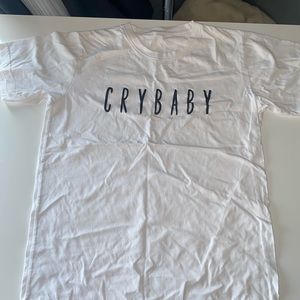 White “CryBaby” shirt